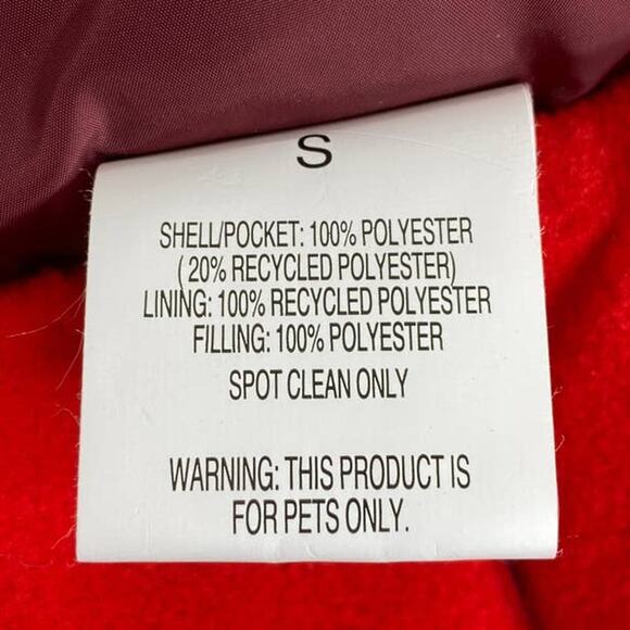 Boots & Barkley Dog & Cat Puffer Vest Size Small Pink - Picture 6 of 9